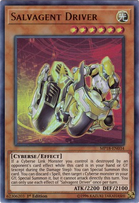 Salvagent Driver - MP18-EN034 - Ultra Rare - 1st Edition - Moderately Played-image