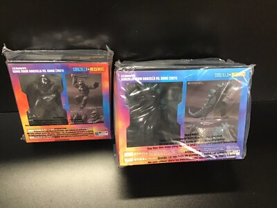 Set 2 Sealed Bandai Godzilla vs. King Kong S.H. MonsterArts Kong Figure USA-image