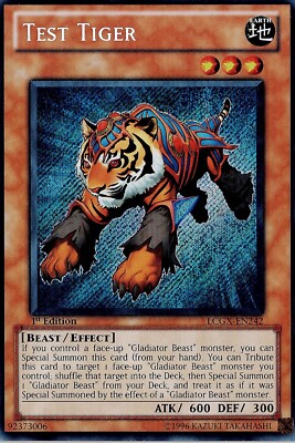 Test Tiger - Secret Rare - LCGX-EN242 - 1st Edition-image