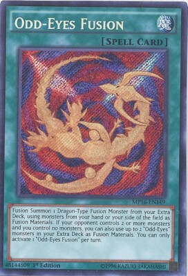 Yu-Gi-Oh Card - MP16-EN149 - ODD-EYES FUSION (secret rare holo) - NM/Mint-image