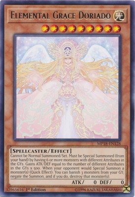 Elemental Grace Doriado - MP18-EN128 - Rare - 1st Edition - Moderately Played-image
