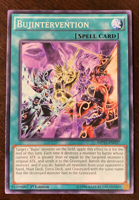 Bujintervention MP15-EN037 YuGiOh! Spell COMMON Mega Pack 2015 1st Edition NM x1-image