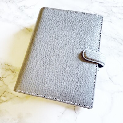 Filofax Finsbury Pocket Organizer Ring Planner Slate Gray-image