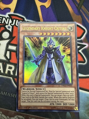Yu-Gi-Oh! TCG Legendary Knight Critias Dragons of Legend: Unleashed...-image