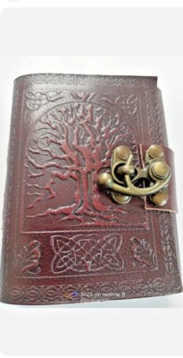 3 *Tree of Life Embossed Vintage Leather Bound Journal Handmade Notebook Diary-image