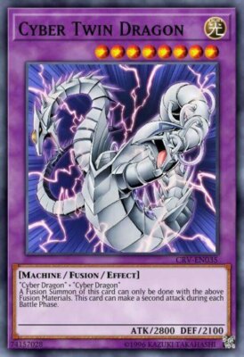 Yugioh! LP Cyber Twin Dragon - LCGX-EN180 - Secret Rare - Unlimited Edition Ligh-image