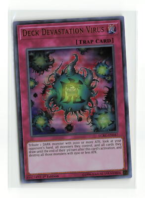 DECK DEVASTATION VIRUS LCKC-EN047 1ST EDITION ULTRA RARE YUGIOH TCG LP-image
