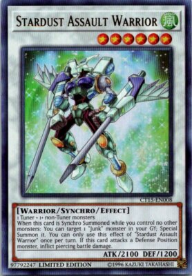 Stardust Assault Warrior CT15-EN008 Yu-Gi-Oh! Card NM Limited Edition-image