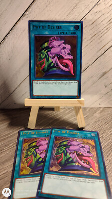 Yu-Gi-Oh! Pot of Desires x3 / CT14 EN004 LIMITED LP *3 Copies*-image