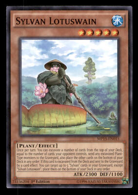 Yugioh Sylvan Lotuswain #MP15-EN015 2015 Mega-Tins Mega Pack LP-image