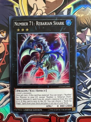 Yu-Gi-Oh! TCG Number 71: Rebarian Shark 2017 Mega-Tins Promos CT14-EN005 Limited-image