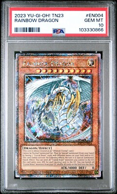 Rainbow Dragon - PSA 10 - TN23-EN004 - Quarter Century Secret Rare - Yugioh-image