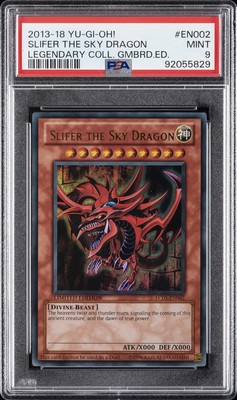 2013-2018 YU-GI-OH! LEGEND COLL GAMEBOARD ED #EN002 SLIFER THE SKY DRAGON PSA 9-image