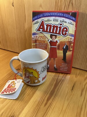 Annie (DVD, 1982) AND Collectible “The Sun will Come Out Tomorrow” Mug-image