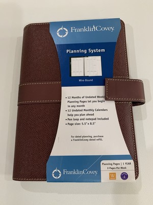 FRANKLIN COVEY WIRE BOUND WEEKLY PLANNING SYSTEM NEW-image