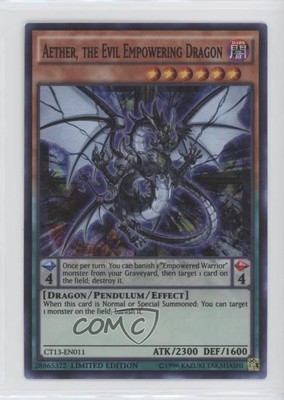 2016 Yu-Gi-Oh! Mega-Tins Limited Edition Aether The Evil Empowering Dragon 0l4h-image