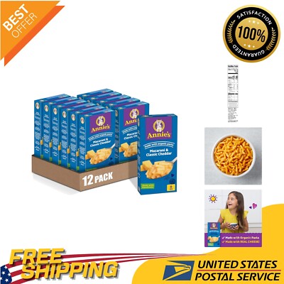 Annie's Gourmet Cheddar Mac & Cheese - 6 oz Individual Boxes, Healthy Fun!-image