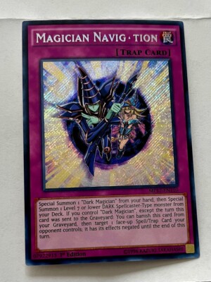 Magician Navigation MP17-EN110 (MISPRINT) Mega-Tins 1st Edition - Secret Rare-image