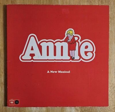Annie  Original Musical Soundtrack  Vintage Vinyl LP Record VG+ With Program-image