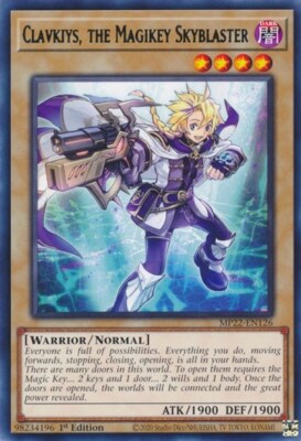 1x Clavkiys, the Magikey Skyblast NM Eng YuGiOh - 2022 Mega Tin - Pharoah's Gods-image