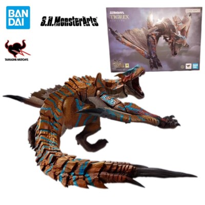 Original Bandai S.H.MonsterArts SHM Monster Hunter Tigrex full Figure Model Toys-image
