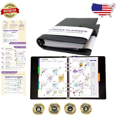 Empowerment Cancer Planner with Magnetic Closure - Perfect Gift for Caregivers-image