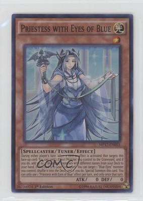 2017 Yu-Gi-Oh! Mega-Tins Mega Pack 1st Edition Priestess With Eyes of Blue e6j-image