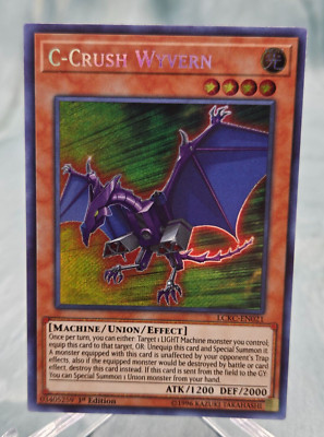 Yugioh  C-Crush Wyvern LCKC-EN021 Secret Rare Legendary Collection Kaiba - NM-image