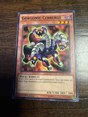Yu-Gi-Oh! Gorgonic Cerberus MP14-EN195 2014 Mega-Tins Mega Pack 1st Edition Rare-image