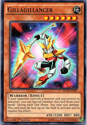 Gillagillancer MP14-EN187 Yu-Gi-Oh! Light Play 1st Edition-image