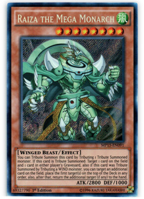 Raiza the Mega Monarch - MP15-EN091 - Secret Rare - 1st Edition NM YuGiOh!  2015-image