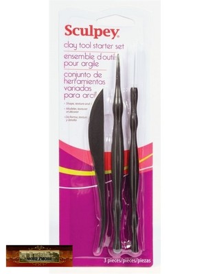 M00041-FS MOREZMORE Polyform Sculpey 3 Polymer Clay Detail Tools Starter Set-image