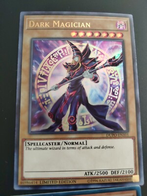 Yu-Gi-Oh! TCG Dark Magician 2017 Mega-Tins Promos CT14-EN001 Limited Secret Rare-image