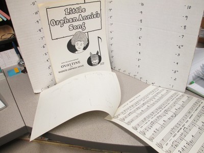Ovaltine 1930s Little Orphan Annie radio show premium sheet music PROOF-image