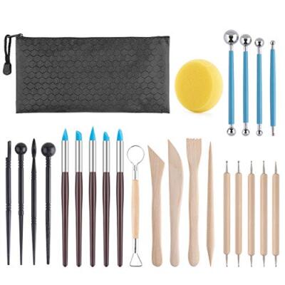 Clay Tools Kit, 25 PCS Polymer Clay Tools, Ceramics Clay Sculpting Tools Kits, -image