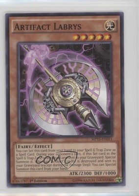 2015 Yu-Gi-Oh! Mega-Tins Mega Pack 1st Edition Artifact Labrys #MP15-EN011 0g4-image