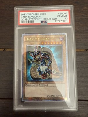 Yugioh 2023 Dark Magician LC01-EN005 Quarter Century Secret Rare PSA 10 Attribut-image