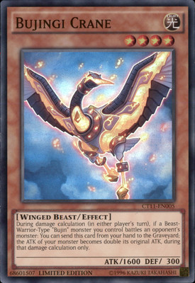 Bujingi Crane Super Rare #CT11-EN005 Yugioh NM-image