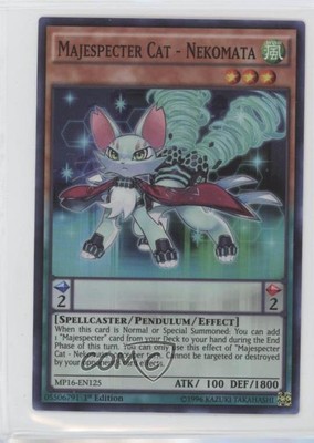 2016 Yu-Gi-Oh! Mega-Tin Mega Pack 1st Edition Majespecter Cat - Nekomata 01ks-image