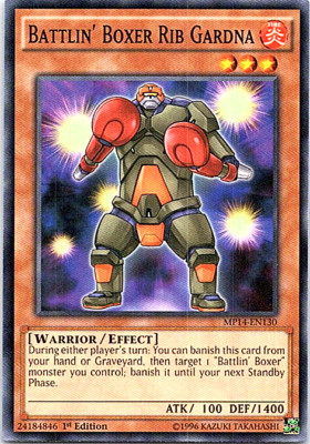 Battlin' Boxer Rib Gardna MP14-EN130 Yu-Gi-Oh! Light Play 1st Edition-image