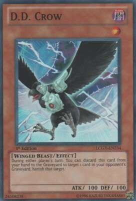 Yugioh! D.D. Crow - LCGX-EN234 - Super Rare - 1st Edition Near Mint, English-image
