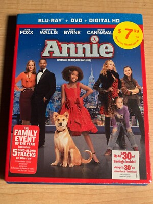 Annie (Blu-Ray + DVD + Dig) 1080p…………BRAND NEW & FACTORY SEALED!-image