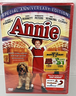 Annie DVD Carol Burnett Albert Finney NEW and STILL Factory SEALED remastered-image