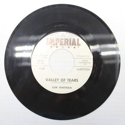 Slim Whitman Annie Laurie / Valley of Tears FOR AUDITION PROMO 45 Vinyl Record-image