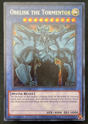 Yugioh Obelisk the Tormentor LC01-EN001 Ultra Rare 25th Anniversary NM -image