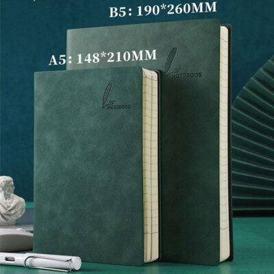 360 Pages Thick PU Leather Journal A5/B5 Notebook Lined Paper Writing Diary-image