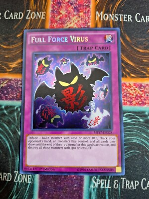 Yu-Gi-Oh! TCG Full Force Virus MP17-EN228 Secret Rare 1st Edition Near Mint a1/-image