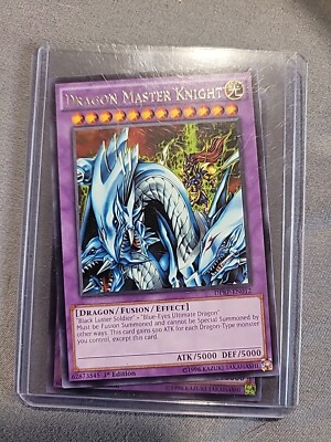 🔥 YUGIOH • DRAGON MASTER KNIGHT • SECRET RARE • LCKC-EN065 • 1ST • NM 🔥-image
