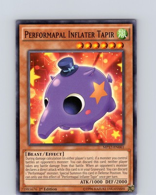 Yu-Gi-Oh TCG Performapal Inflater Tapir MP17-EN061 1st Edition Common Card NM-image