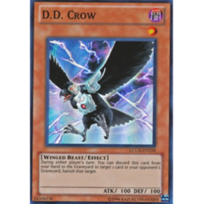 Yugioh! LP D.D. Crow - LCGX-EN234 - Super Rare - Unlimited Edition Lightly Playe-image